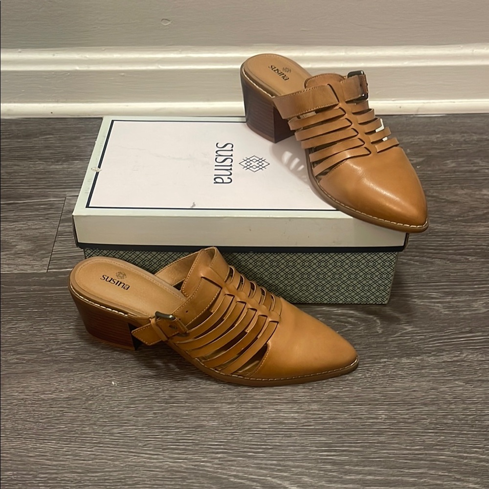 Tan Leather Women's Shoes